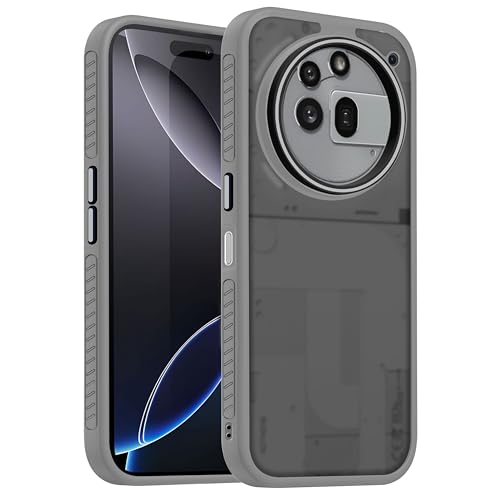 Image of V-TAN Back Cover for Nothing 3A PRO 5G Compatible Case, Matte Finish Transparent Case, TPU, Camera Protective Shockproof Cover (Grey)