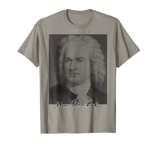 Photo de Signature portrait de Johann Sebastian Bach T-Shirt