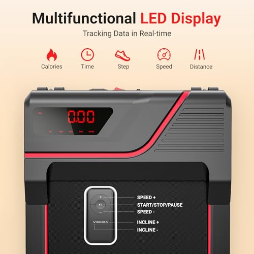 THERUN Walking Pad Treadmill with 6% Auto Incline, 2.5 HP Under Desk Treadmill for Home Office with Remote Control, 300 lbs Weight Capacity, LED Display, Wide Belt