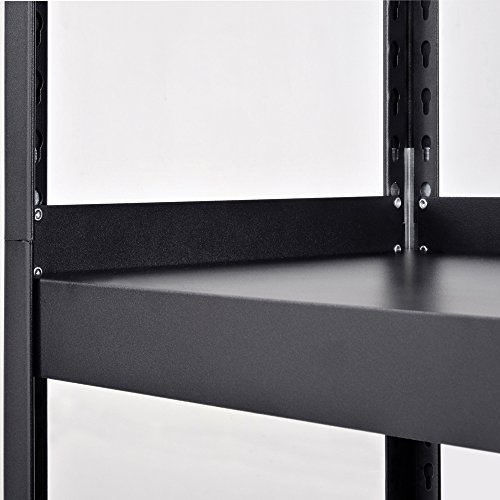 Edsal MR482472BLB Black Steel Shelving Unit, 5 Shelves, 5000 lb