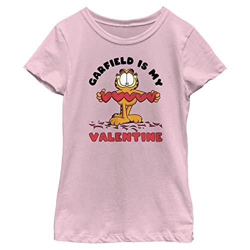 Nickelodeon Kids Garfield is My Valentine Girls Short Sleeve Tee Shirt