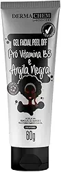 Dermachem Gel Facial Peel Off Argila Negra E Pró Vitamina B5 -