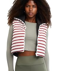 Stripe Vest for Women White_red