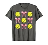 Photo Gallery pickleball rosa girly bow regalo per le donne giocatore di pickleball maglietta Photo Gallery pickleball rosa girly bow regalo per le donne giocatore di pickleball maglietta