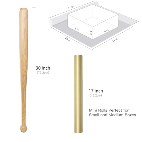Image of RUSPEPA Gold Matte Wrapping Paper - Solid Color Pearly - luster Paper Perfect for Wedding, Birthday, Valentine's Day, Christmas, Baby Shower, DIY Bouquet -17 Inches X 32.8 Feet