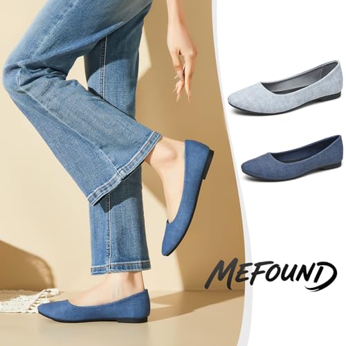 Image of Women's Ballet Flats Shoes Dress Slip on Shoes | PU Leather Teacher Business Casual Loafers Non Slip Low Heel Dressy
