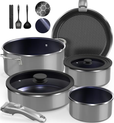 DUXANO Ceramic Pots and Pans Set Non Stick 12PC