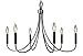 Framburg-6-Light Polished Silver Maisonette Dining Chandelier-1006 PS