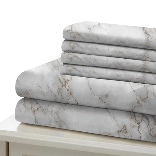 Housse de couette marbre 140x200 résistante avec fermeture éclair - 7