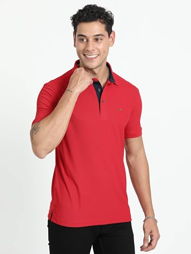 Image of STELLERS Men's Premium Polo T-Shirt Wrinkle Free Quick Dry Soft and Feather Touch Feel Regular Fit