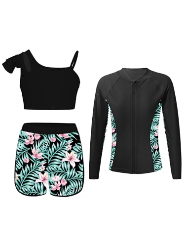 Maillot de bain fille manches longues pour plage et surf