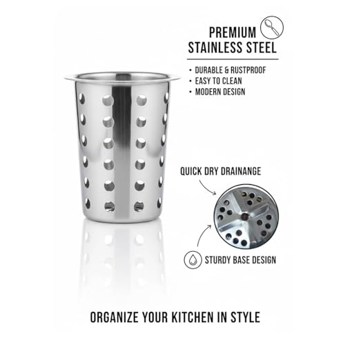 Image of FINALITY cutlery holder for kitchen accessories, Best use for spatula holder (Cylindrical Stand)