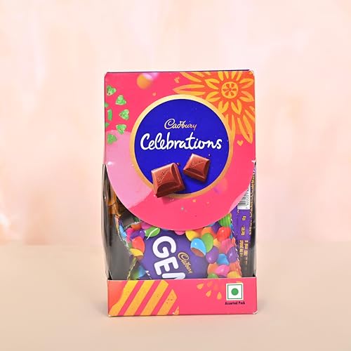 Image of Religious Assorted Rakhi Gift Set - 2 Rakhis with Om & Ganesh Design and Small Celebration Box