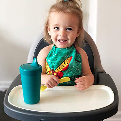 Re Play 4Pk - 10 Oz. No Spill Sippy Cups For Baby, Toddler, And Child Feeding In Sky Blue, Aqua, Navy Blue And Teal | Bpa Free | Made In Usa From Eco Friendly Recycled Milk Jugs | True Blue+ #TOP2