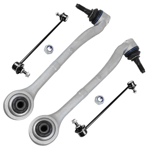 Image of Detroit Axle - Front Control Arms Sway Bars for 1995-2001 BMW 740i 740iL 750iL, 2 Lower Forward Control Arms with Ball Joints 2 Stabilizer Sway Bars 1996 1997 1998 1999 2000 Replacement