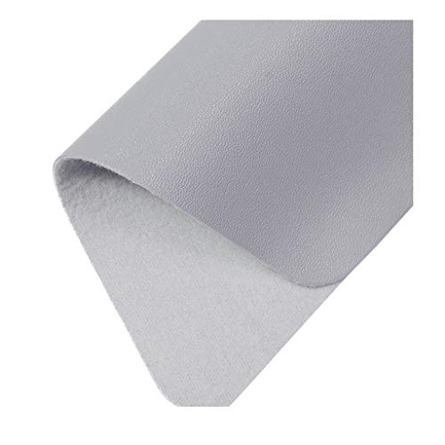 Faux cuir PU tissu gris clair 1.5x6m de couture bricolage et décoration litchi
