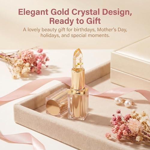 MVC Color Changing Lipstick, pH Lipstick Color Changing Long Lasting, Transferproof Tinted Lip Balm, Gift For Women, Mother's Day & Birthday Gift (Pink-1 Count) - 5
