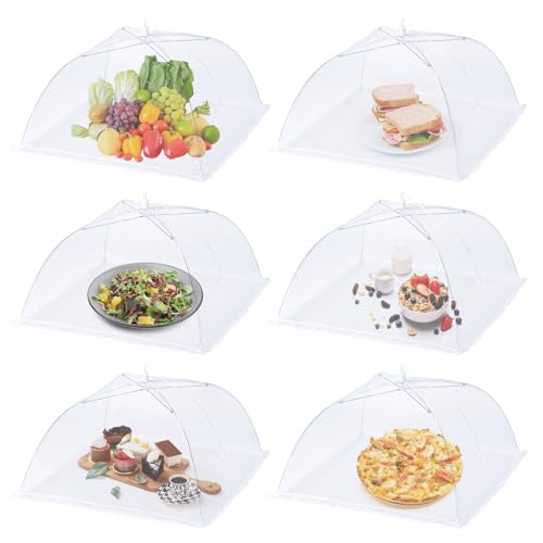 Husfunov 6 Pack Mesh Food Covers,17'Lx17'W Large...
