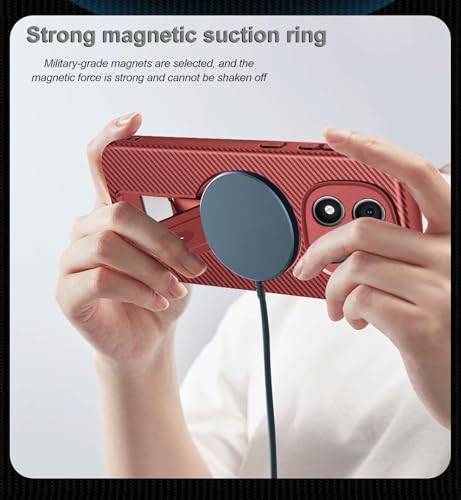 Coque Redmi Note 14 Pro Plus antichoc rouge avec support rigide et verre
