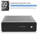 Zunate Mini ITX Gaming PC Case - Full Aluminum HTPC Chassis for 170x170mm Motherboard, Compact Design with USB 2.0 Port and Enhanced Cooling System
