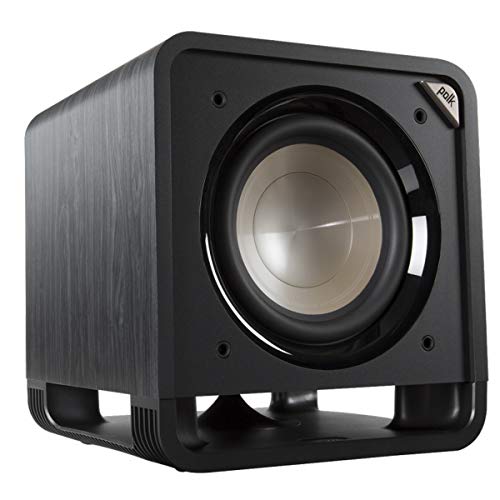 Polk Audio Subwoofer HTS 12, tecnologia de porta de energia, woofer de 30,5 cm, até 400 W Amp, melho