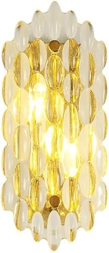 VDOQTLJT Wall Sconces 2-Packs Modern Cryal Gold Light Fixtures Luxury Indoor Amber Vanity Mount Lamps ng r g Roomoom Bathr(1PACK)