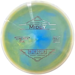 Lone Star Disc Alpha Middy | Overstable Disc Golf Midrange | Durable & Smooth Premium Plastic | Dependable in All Situations | Colors May Vary