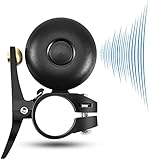 Fahrradklingel Mountainbike Klein, Rennrad Fahrrad Klingel Retro Fahrradglocke Laut und Klar klingel, Mini MTB Klingel Schwarz Laute Sound Bike Bell