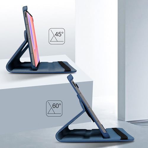 Image of TGK 360 Rotatable Flip Cover for Samsung Galaxy Tab S10 Lite 5G 10.9 inch Case Model SM-X400 /SM-X406B 2025 (Dark Blue)