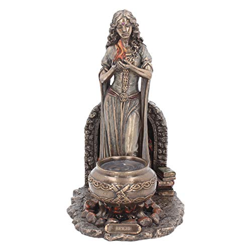 Peso: 1,85 kg. Nemesis Now - Statuetta “Brigida”, 24,5 cm, colore: bronzo