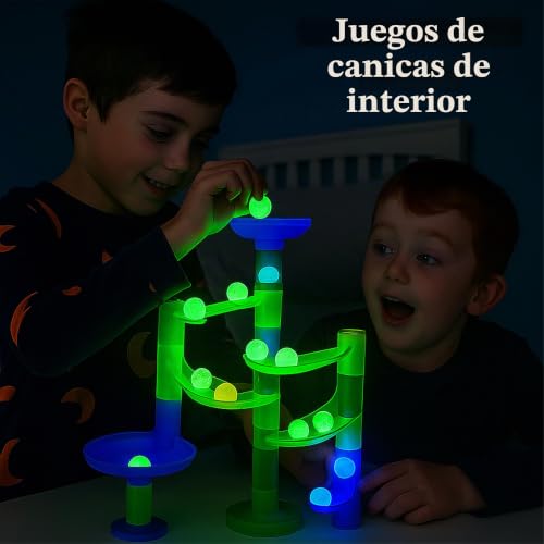 Miniatura 2 de Arsuk Canicas Fosforescentes De Vidrio 10 Unidades 25 Mm Hechas A Mano, Set Luminoso Que Brilla En La Oscuridad Para Marble Run, Pistas De Canicas, Juego Educativo, Decoración Hogar Y Jardín, 250g