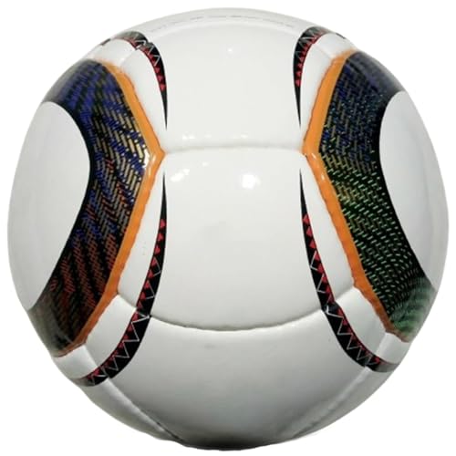 World Cup 2010 Final Match Ball Replica Size 5 Jabulani Style Soccer Ball PU Leather Water Resistant Collector’s Edition Football AC126