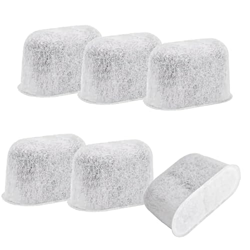 6 Pack Replacement Charcoal Water Filters for Keurig K-Mini, K-Duo, K-Slim, K-Supreme, K-Elite, K-Classic, K-Cafe, K-Select, K-Express, K-Compact - Universal Fit for Keurig 2.0 & 1.0 Coffee Makers