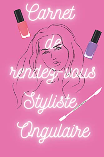 livre carnet de rendez vous styliste ongulaire