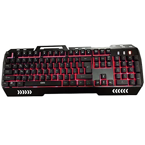 Teclado Multimidia Oex Gamer Fusion c/ 19 teclas anti-ghosting e Led USB TC204