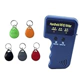 Tqsbeyah RFID Reader Writer Handheld 125KHz RFID Writer Duplicator Smart ID Card Copier Used for T5577 or EM4305(Only Supports 125Khz)