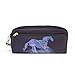 Produktbild ahomy Einhorn Night Bleistift Schutzhüllen für Mädchen und Jungen, Pen Tasche Stationery Make-up Tasche Geldbörse groß Kapazität Wasserdicht für Frauen