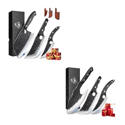 Set Cuchillos Carnicero 6 Piezas Acero Inoxidable