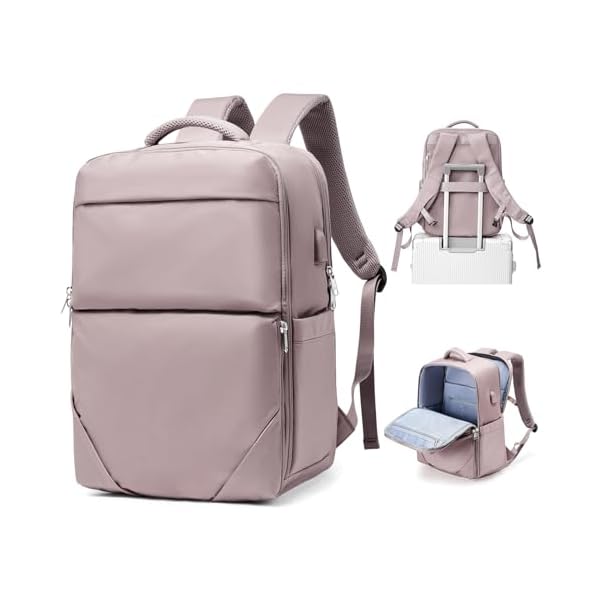 Pink-Purple-Travel-Backpack-Carry-On-Flight-Approved-Mochila-De-Viaje-Carry-On-Backpack-For-Women-Men-Airplanes-Backpack-For-Travel-Backpacks-Personal-Item-Travel-Bag CADOLIM Pink Purple Travel Backpack Carry On Flight Approved Mochila De Viaje Carry On Backpack For Women Men Airplanes Backpack For Travel Backpacks Personal Item Travel Bag