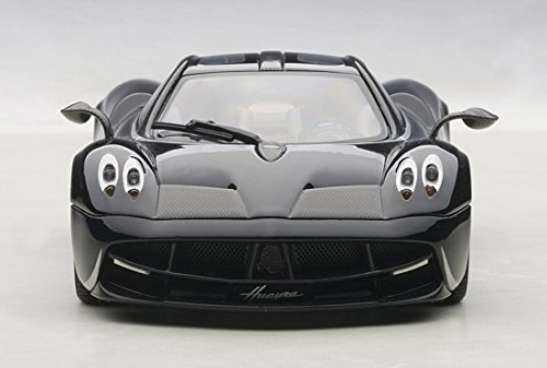 AUTOart 58209 1/43 - Pagani Huayra Black w/Silver Stripes miniatura 5
