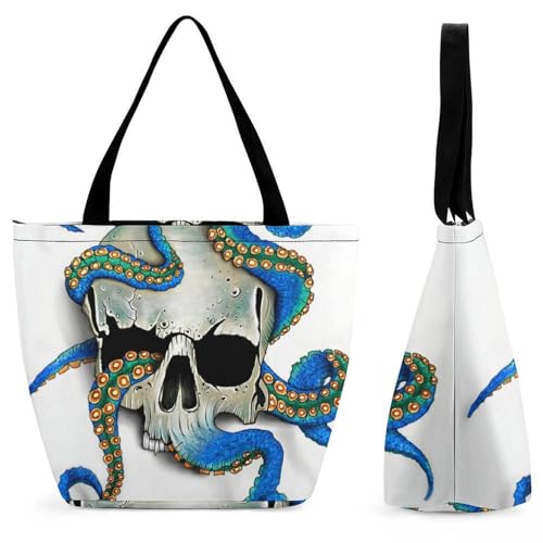 Sac de shopping pieuvre pour femme - Grand sac à bandoulière voyage 32cm