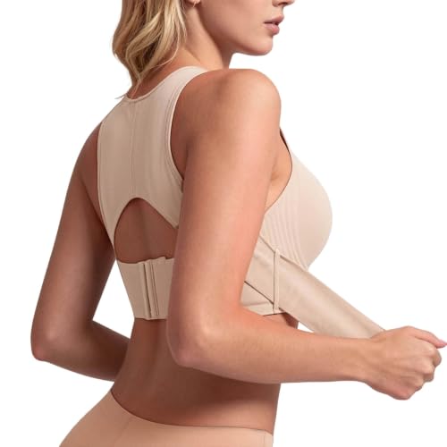 Front Closure Bras for Women Wireless Seamless Push Up Posture Support Bra - image 3