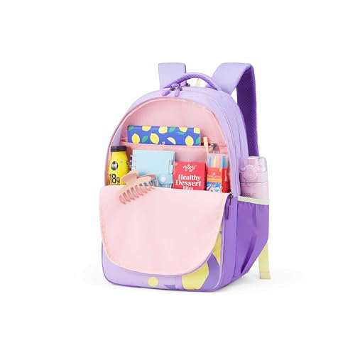 Image of American Tourister Lit | 36 Ltrs | 3 Compartments | Bottle Pocket | Ergonomic Padded Back Panel & Shoulder Straps | Secondary School Backpack | 1 Year International Warranty | Lilac