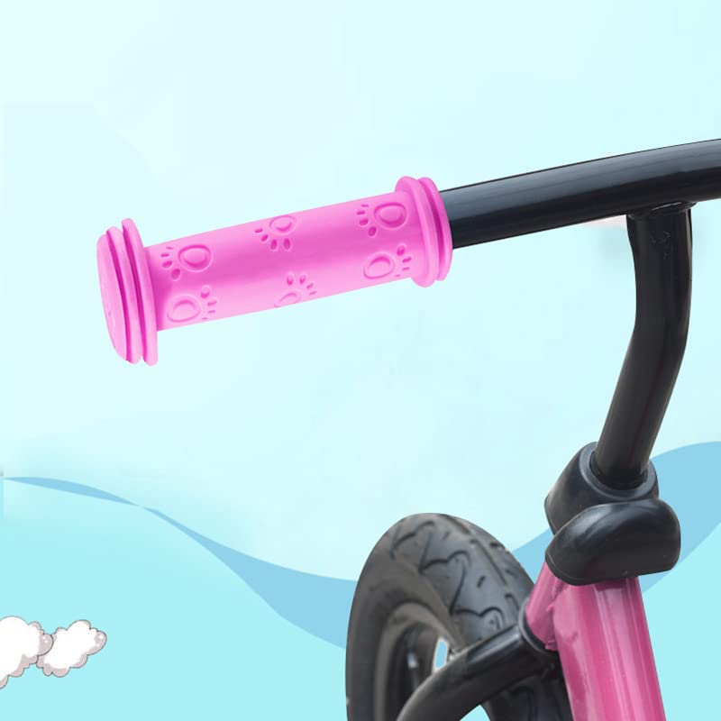 Batheidon Poignee Velo Enfant,poignée Trottinette Enfant En Caoutchouc Antidérapante Avec Protection De Sécurité,poignee Trottinette Pour Trottinette, Vélo De Course Et Tricycle,diamètre De 22 Mm,Bleu