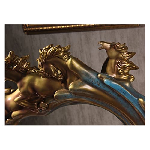Sculpture figurines cheval de course bureau salon moderne