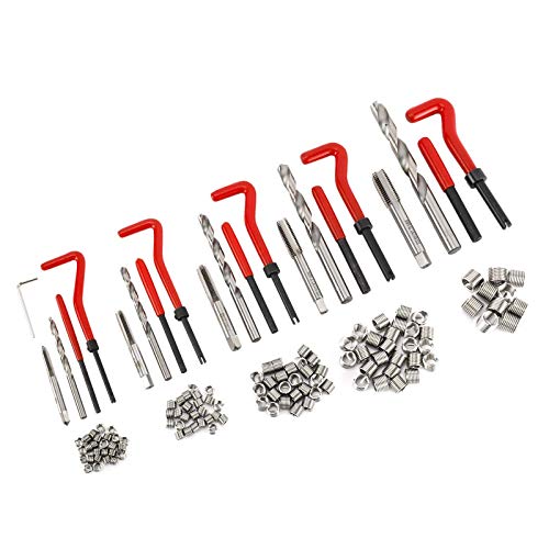 image for KUNTEC 131Pcs Stripped Thread Repair Kit Rethreading Recoil Helicoil R