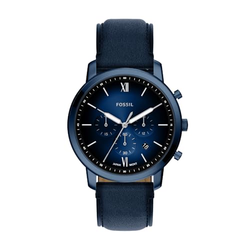Montre Fossil Neutra homme en acier inoxydable bleu de 44mm FS6168