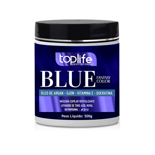 Máscara Capilar Matizadora Azul Royal Toplife 500gr
