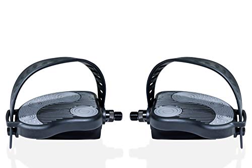 katai - 1 Pair Replacement Exercise Bike Pedals with Durable PVC Straps - 9/16 Inch Thread Heavy-Duty Stationary Spin Cycling Pedals - Complete with Installation Spanner Tool - Image 5