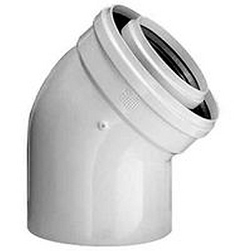 GUILLOT INDUSTRIE 00ACCVT045-2 Coudes 45° Ventouse ALU/ALU 60/100